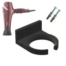 Suporte De Parede P/ Secador De Cabelo Universal C/ Parafusos