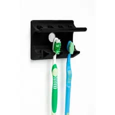 Suporte de Escova de Dente e Pasta Parede Porta Escovas Organizador Banheiro
