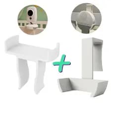 Kit Suporte Berço Aparelho Ruido Branco + Suporte Baba Eletronica Universal TakTark