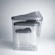 Kit 3 Potes Multiuso com Tampa – Organizador para Cozinha, Lavanderia e Uso Geral