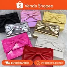 Bolsa Infantil Laço Menina Festa Princesa Pequena Transversal Elegante Luxo