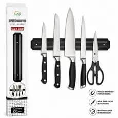 Suporte Magnético para Facas 33cm Barra Magnética Organizador Cozinha Utensílios Parede Forte