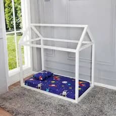 Jogo de Lençol 02 Peças Com Elástico Estampado para Mini Cama Montessoriana 200 Fios Infantil