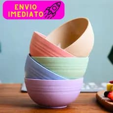 Tigela Bowl de Bambu Ecológico Cumbuca Sobremesas Bowls Tigela Alimentos Prática Para o Dia-Dia
