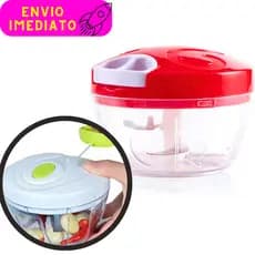 Multi Processador de Alimentos Premium Manual 3 Lâminas em Aço Inox