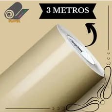 Adesivo para envelopar 3 METROS Vinil BEGE envelopamento Geladeiras Móveis