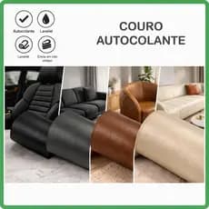 Couro Auto Adesivo para Reparo e Revestimento Sofá Bolsa cadeira moveis 61 X 20CM