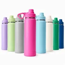 Garrafa Térmica 800ml Com Alça e Base Antiderrapante Removível Aço Inoxidável Quente/Frio