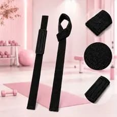 Par Tala Straps Profissional 100% Algodão Punho Acolchoado Crossfit Musculação