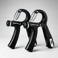 Kit Hand Grip 2 Unidades Ajustável 5kg A 60kg Com Contador Mão Punho Antebraço Fortalecimento