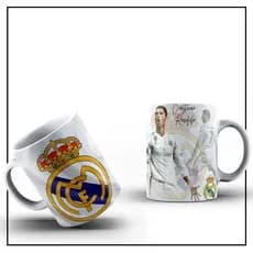 Caneca Porcelana Jogador de Futebol Cristiano Ronaldo Real Madrid