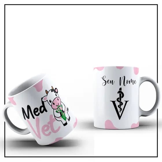 Caneca Personalizada com nome MEDICINA VETERINÁRIA