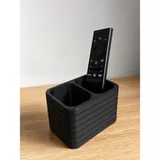 Organizador Controle Remoto Mesa Porta Objetos Minimalista Preto Suporte para controle de mesa