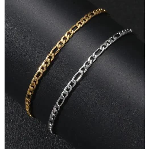 Pulseira de masculino 3-11mm Aço inoxidável Antialérgico