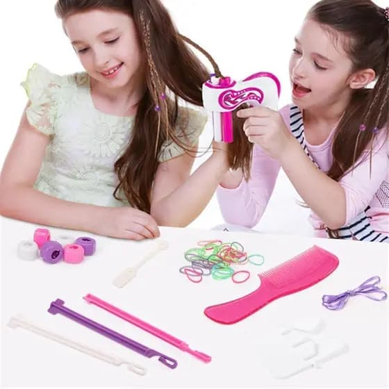 Brinquedo de Fazer Trança Infantil Brinquedo de Menina Maquina Automatica De trançar Cabelo