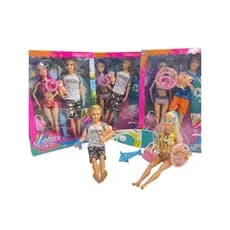 brinquedos infantil de boneca menina casal de bonecos com acessórios
