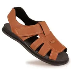 Sandalia Masculina de Couro Ortopedica  Confortavel Anatomica Fechada de Couro de alta Qualidade