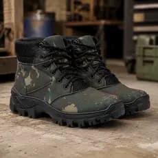Coturno Masculino Camuflado Tático Militar Solado Tratorado