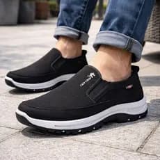 Sapato Slip On Masculino Confortável com Solado Tênis Antiderrapante Ideal para Caminhada Trabalho e Uso Diário