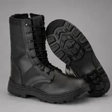 Bota Coturno Masculina Preta Estilo Militar Solado Reforçado