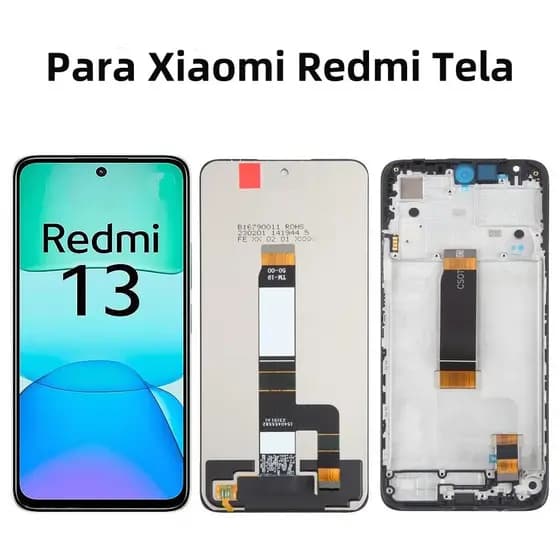 Frontal Display Para Xiaomi Redmi 13 Nova Lcd Incell Touch Tela 100% Teste