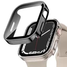2PCS PC Protetor Bumper Case+Vidro Temperado Para Apple Watch S10 11 46mm 42mm 44mm 41mm 45mm 49mm Ultra iWatch Capa Kit
