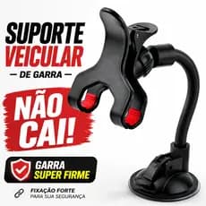 Suporte Veicular Carro Para Celular Gps Para Brisa Vidro Articulado 360°