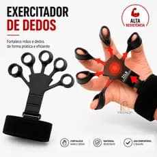 Exercitador de Dedos Flexor Aparelho Fisioterapia Para Mãos Antebraço Hand Grip