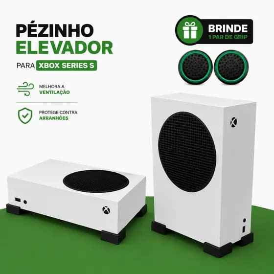 Pezinho Base Para Xbox Series S One S Melhor Ventilação + Grip