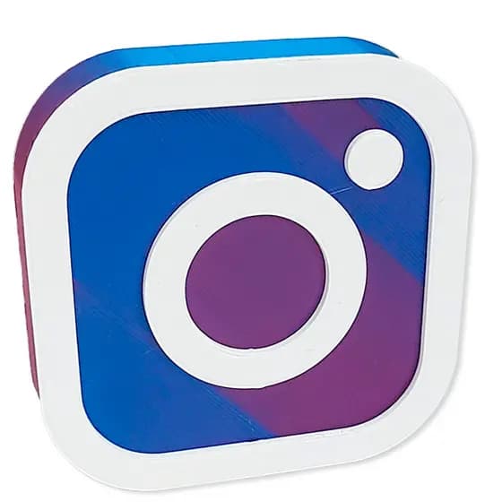 Ícone Instagram 3D Para Decoração de Bancada