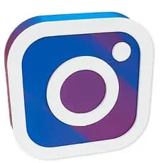 Ícone Instagram 3D Para Decoração de Bancada
