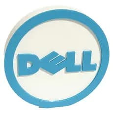 Logo Dell 3D Para Decoração de Bancada