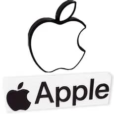 Kit 2 Logos Apple 3D Para Decoração de Vitrine