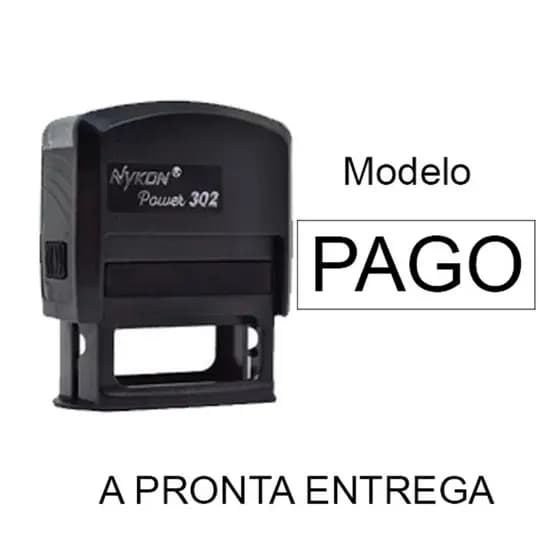 Carimbo Automático - Escrita Pago