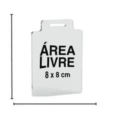 Medalha de Acrílico para Gravação - 5cm, 6,5cm - 7cm - 8cm