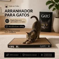 Arranhador Gato Papelão Dupla Face Pet Antiestresse Sofá Móveis