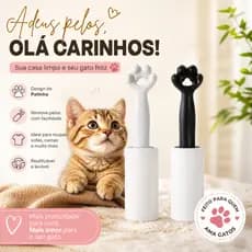 Kit 2 Rolo Tira Pelos Pet Gato Cachorros Refil Com 40 Folhas Adesivas Removedor 22cm De Roupas Sofá Cama