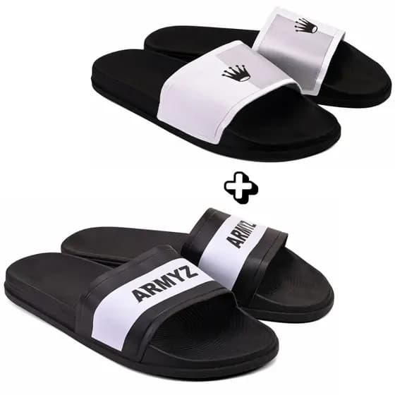 2 Pares de Slide Unissex – Leve, Macio e Estiloso