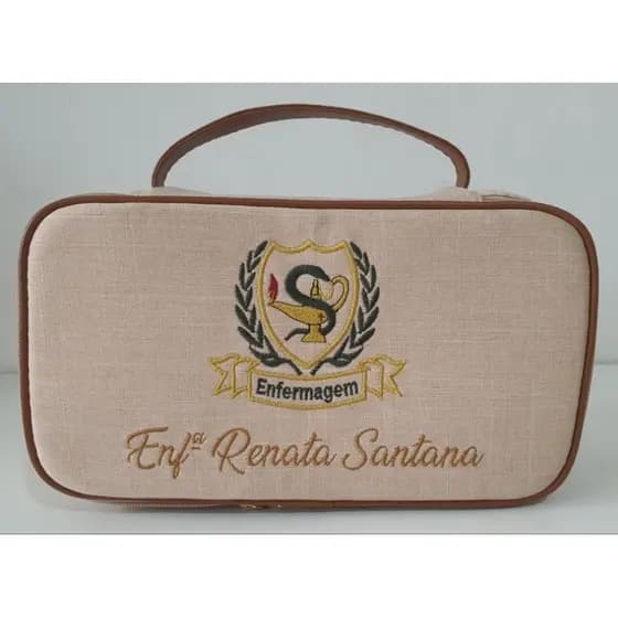 Necessaire personalizada profissões linho classic