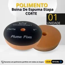 Boina Corte Espuma 6 Polegadas Pluma Fixa Uso Profissional