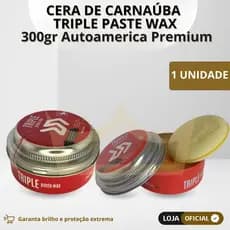 Cera De Carnaúba Triple Paste Wax 300gr Autoamerica Premium