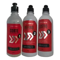Kit Polimento Menzerna 500ml Corte Refino Lustro Autoamerica