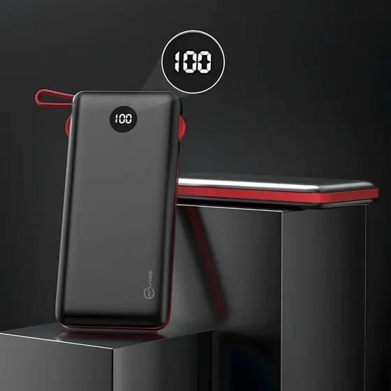 Power Bank Carregador Portátil 20.000mAh Digital compatível com iPhone e Samsung
