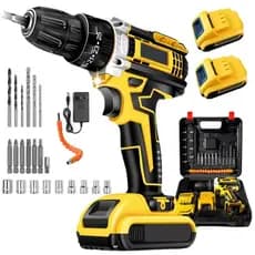 Parafusadeira Furadeira 48V 2 Baterias Com Maleta e Acessorios Completo