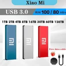 HD Externos SSD  128TB/60TB/30TB  USB3.0 Externo Hard Drive 16TB/8TB  Portable Solid State Drive 1TB/2TB/4TB Disco Rígido Externo Portátil