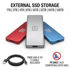 Disco Rígido Externo 128TB 60TB 30TB 16TB Portátil SSD 8TB 4TB USB 3.0 Tipo-C Interface HD De Alta Qualidade