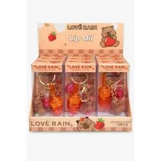 Lip Oil Love Rain Capivara com Chaveiro – Hidratação e Brilho Natural