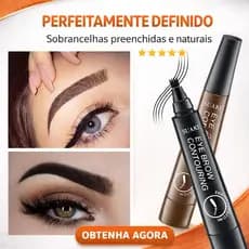 Caneta Microblading para Sobrancelhas com Efeito Fio a Fio Natural