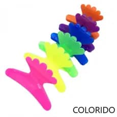 Kit 6 Piranha Colorida Tipo Salão Para Cabelo Feminino Top Premium Prendedor Presilia Acessórios Acessórios Moda