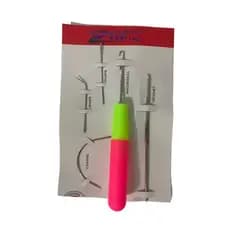 Kit Com 5 Agulhas Crochet Braid Para Trança Cabelo Dread Jumbo